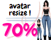 Avatar 70% resizer