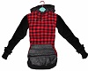STEM Red Plaid Hoody