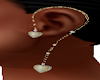 GOLD SILVER HEART EAR
