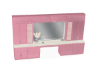 TV Wall Vanity Pink
