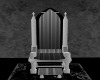 Gray and black throne