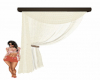 Drapes left