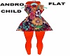 Child Flower Orange Dres