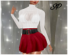 Skirt Set White Red