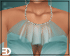 Teal Ruffle Sheer Gown