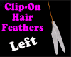 Clip on Feathers Left