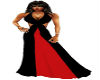 black&red halter gown