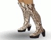 Boots: Snake print