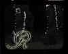 R]black chain boots