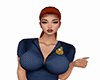 orange police ponytail