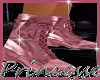 pink metal boots