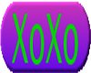 xoxo sticker pink