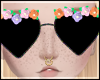 :: Heart flower glasses