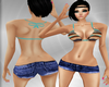 Bikini +shorts Jeans(BM)