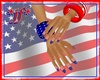 *jf* USA Flag Dainty Nls