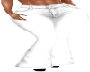 white flare jeans