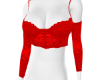 RED LACE TOP