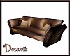 D's Leopard Choc Sofa