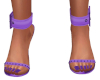 Cleo Purple Denim Heels