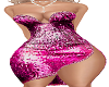 FUSHIA BLING MINI DRESS