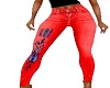 URR faded red jeans rls