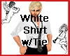 White Shirt W Black Tie