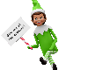 ANIM Elf Holding Sign