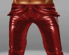 Red pants darken leather