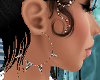 Silver 4spikes Earrings