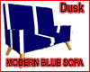 Dusk Blue Modern Sofa