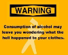 alcohol warning sign