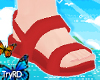 🦋 Kids red sandals