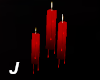 J~Red Floating Candles