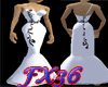 (FXD) White Floral Gown
