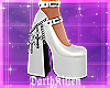 ♡ Gothic White Heels