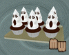Chocolate Ghost Cupcakes