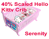 40% Hello Kitty Crib