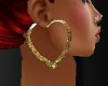 T- Earring Heart gold