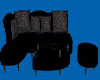 black sofa w/table