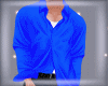 Blue Lazy Tucked Shirt