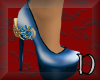 blue & gold heels