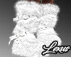 y2k Fur Boots white