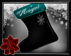 -A- Stocking ~Angel Teal