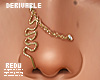 DRV. Nose piercing swirl