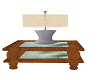 Endtable with lamp