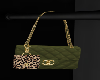 Olive CC CheetahFlap Bag
