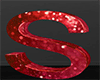 S Letter Red Love