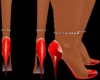 {EL}Red heels w/anklet