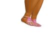 Flat Pink Check Sandal