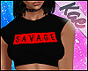 K| Savage Crop Top Red